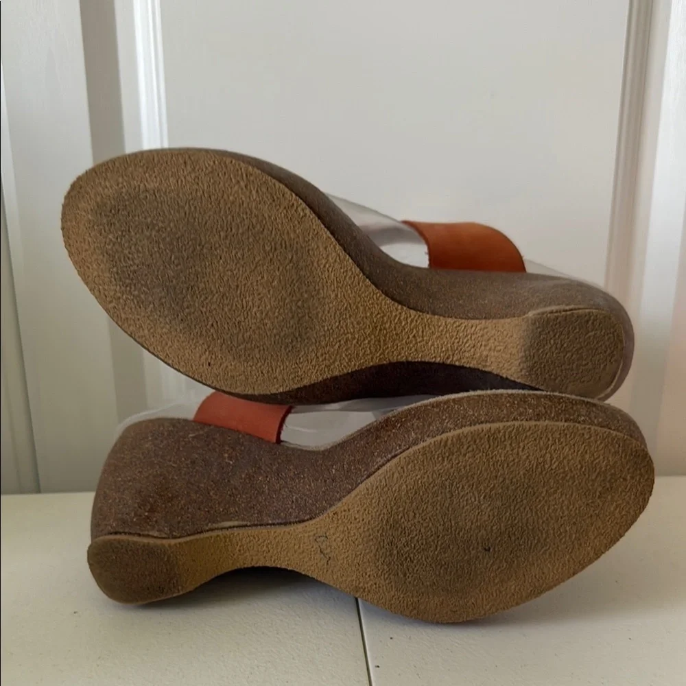 *SAM AND LIBBY 3-1/2” WEDGE HEEL SANDALS (sz 7-1/2)